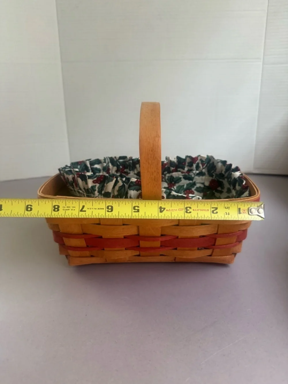 Longaberger 1990 Gingerbread Basket with Liner